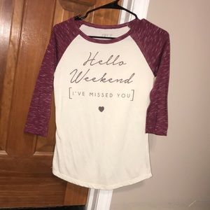 Girls long sleeve graphic shirt